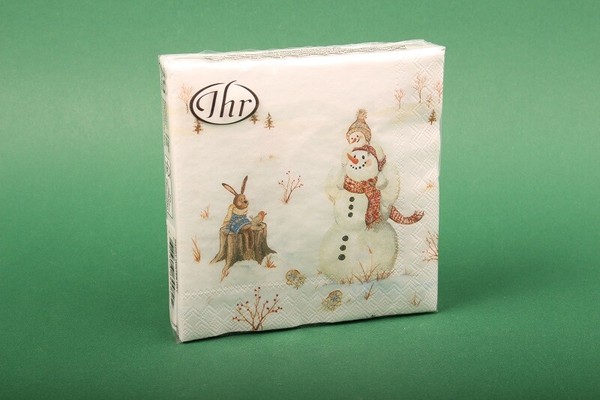 "Ihr Servietten \"Happy Winter Day\" Cocktail Serviette 25X25 20 St.Weihnachten"-image