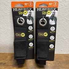6 Wrap-It Heavy-Duty Storage Strap, 10in Model# 103-20BX Black