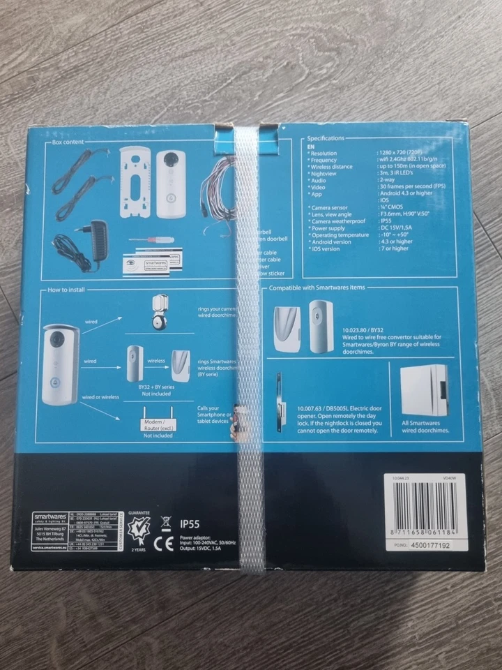 Smartwares IP Video Türsprechanlage / Klingel NEU - Bild 2 von 3