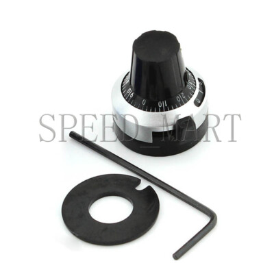 Dial Rotary 10 Turn Counting 6.35mm Bore for 3950S Potentiometer 6.3mm Shaft