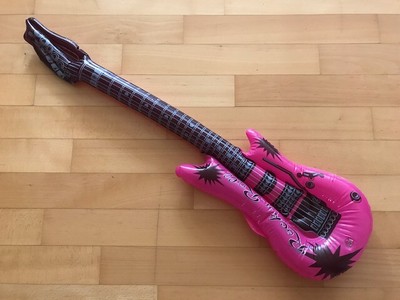 Luftgitarre Aufblasbar Gitarre Kinder Pink Rock N Roll E Gitarre Gag 90 Cm Deko Ebay