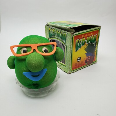 Vtg The Orignal Eco-man - family grass sprout grow kit - Chia Pet Predecessor 