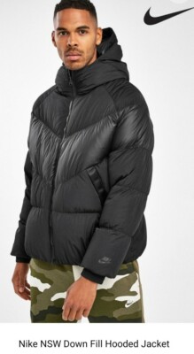 nike down filled hooded jacket