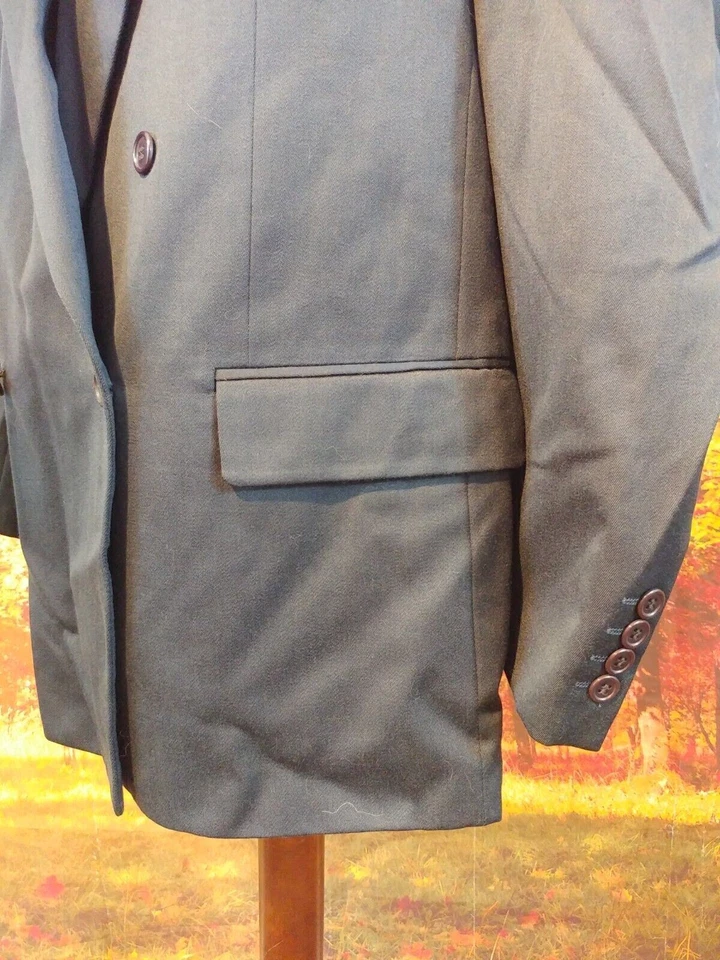 Jaqueta Pierre Cardin feita na Inglaterra azul 100% lã. Baú masculino tamanho 44 Reino Unido - Imagem 4 de 4