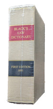 Blacks Law Dictionary   1st Edition 1891   Re...
