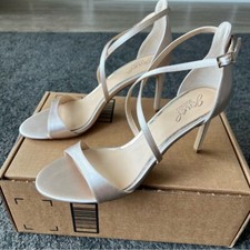 jewel badgley mischka satin sandals size 10 Wedding Jan Sale