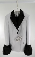 Loewe Blue & Black Single-breasted Jacket - Size Uk 8 / Fr 36 (slight Damage)