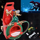 Professional Oxygen Acetylene Oxygen Welding Cutting Torch Tank Kit and Glasses