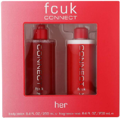 FCUK Connect Her Body Mist 250ml body Lotion 250ml Gift Set