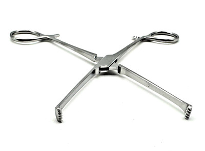 Integra Jarit 135-105 Allis Tissue Forceps 6-1/4'' Length 5 x 6 Teeth