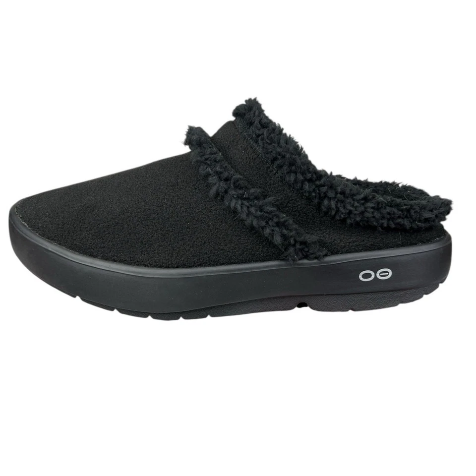 Oofos Mujer Oocoozie Negro Sin Cordones Mula Talla US 10 Foto 3 de 4