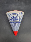 Vintage Coldwater Creek Painter's Palette Stoneware Wall Pocket Flower Vase