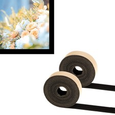 1'' x 16ft Self Adhesive Polyester Felt Tape, Velvet Self-Stick Strips, Flock...