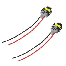 H8/ H9/ H11 Fog Light Harness Connector, Waterproof Pigtail Adapter Plug 2PCS