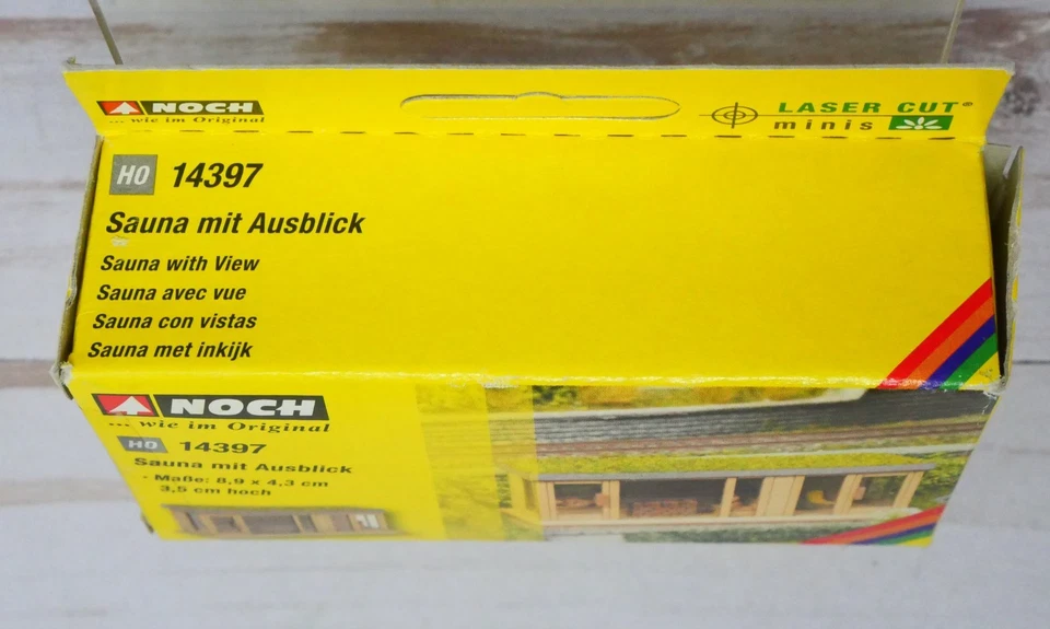 Noch Laser Cut Minis 14397, Sauna with a View Building Kit, HO Scale - Image 2 of 3