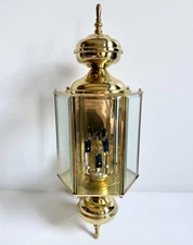 Polished Brass Outdoor Wall Light Lantern By Progress Lighting NOS P5980-10