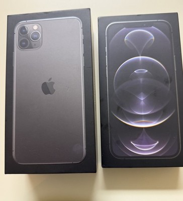 (2) iPhone 11 Pro Max Space Gray 512 BOX  iPhone 12 Pro Max Graphite 512 BOX