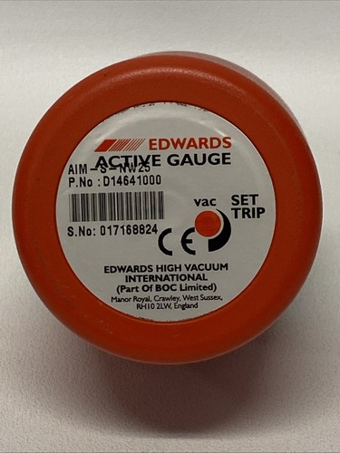 EDWARDS AIM-S-NW25 ACTIVE INVERTED MAGNETRON GAUGE D14641000 YL