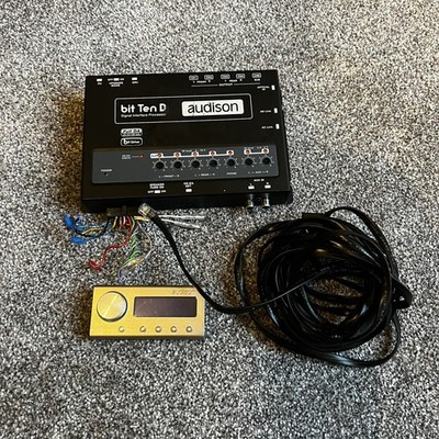 Audison Bit Ten D processor + DRC Remote Control - EQ, Crossover, Time Alignment