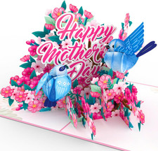 3D Pop-Up Mother's Day Card with Envelope for Mom, Wife, Daughter, Grandma