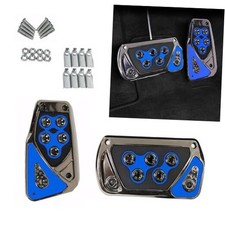 Car Pedal Covers, Automotive Brake and Accelerator Pedal Pad, Anti 2 PCS Blue