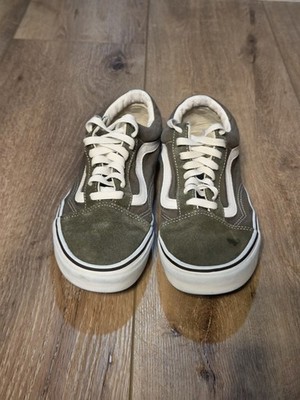 Vans Old Skool Olive Green Low Top Sneakers Women 9.5 / Men 8