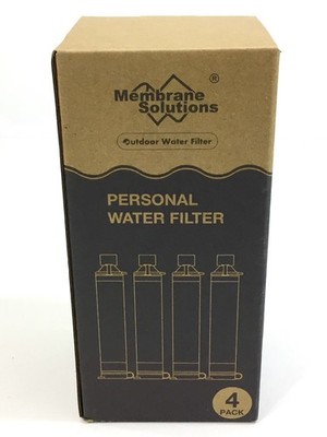 4 Membrane Solutions Life Straw Water Filter S1 NSF Survival Filtration Portable