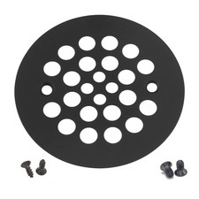 4-1/4 Shower Strainer Drain Trim Set, Screw-in Shower Strainer Drain Cover, ...