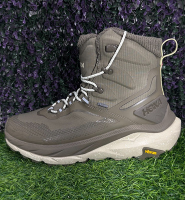 Hoka Kaha 2 Frost GTX Men's Size 9.5D Antique Olive Oyster Mushroom Hiking Boots