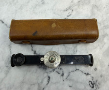 Leica Black Long Base Rangefinder With Big Dial Leather Case, US SELLER