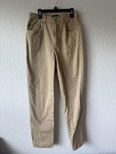 Vintage 90s Lauren Ralph Lauren Khakis Pants Beige Straight Cotton Pockets Women