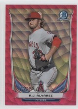 2014 Bowman Chrome Prospects Pink Wave Refractor 38/65 RJ Alvarez #BCP21 0b0