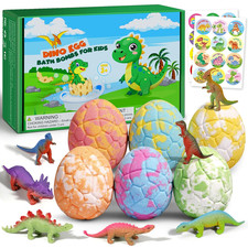 Bath Bombs for Kids with Dragon Toys Inside, Dinosaur Toys Gifts for Kids 5-7,