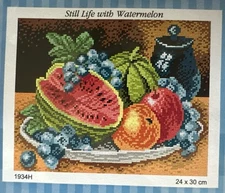 Orchidea Printed Needlepoint canvas for halfstitch without Floss 24x30 Cm