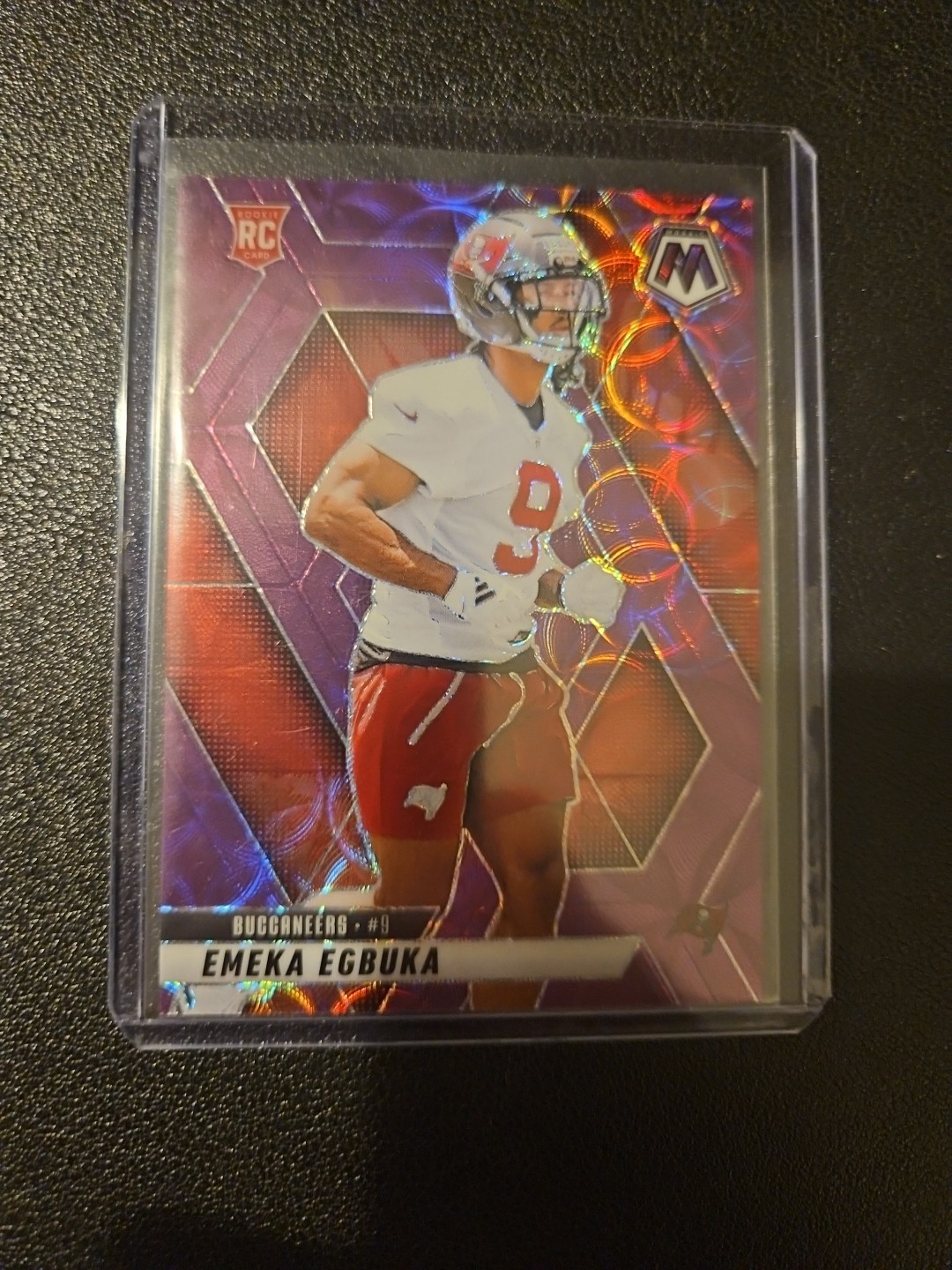 2025 EMEKA EGBUKA Panini Mosaic Purple Scope Prizm #376 Tampa Bay Bucs Rookie