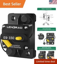 150 Amp Waterproof Marine Circuit Breaker with Manual Reset for Boats RVs
