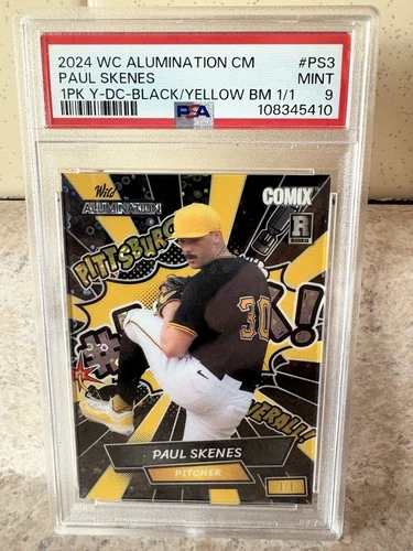 2024 WC Alumination CM Paul Skenes RC #1/1 PSA 9 Mint!