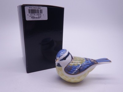 ROYAL CROWN DERBY GARDEN BLAUMEISE BRIEFBESCHWERER