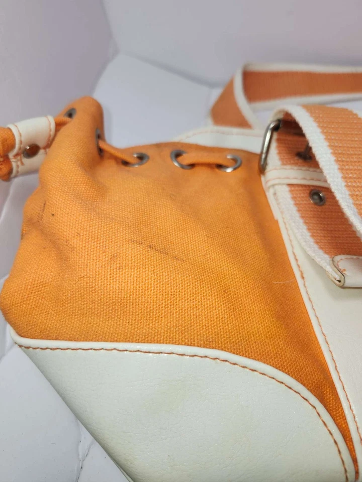 Cartera de viaje vintage NASCAR Tony Stewart #20 naranja bolso carreras Foto 4 de 4