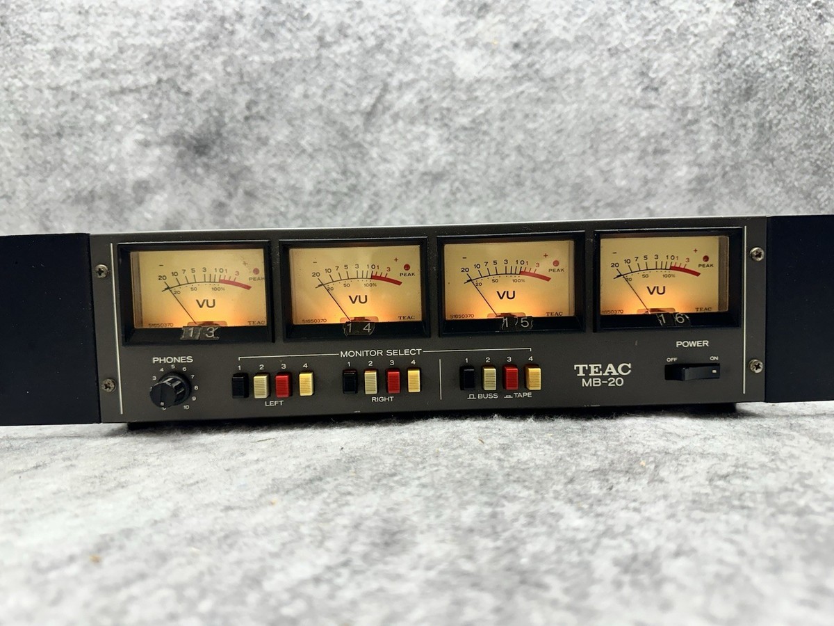 TEAC MB-20 ANALOG RACK MOUNT OR STAND ALONE VU METER BRIDGE