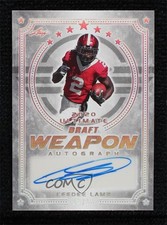 2020 Leaf Ultimate Draft Weapon Silver Spectrum 10/15 CeeDee Lamb Auto uk2