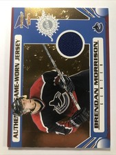 Brendan Morrison 2003-04 Pacific Prism #148 GAME USED JERSEY PATCH CANUCKS /685