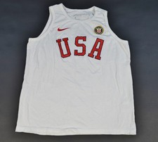 Nike USA Olympic White Tank Top Shirt Tee Sleeveless Men's Large