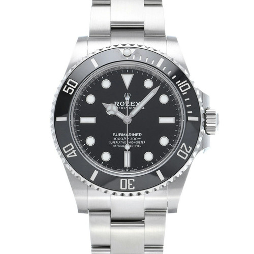 ROLEX Submariner 124060 Black Case Size 41 x 41 mm Men's Used Watch #51319