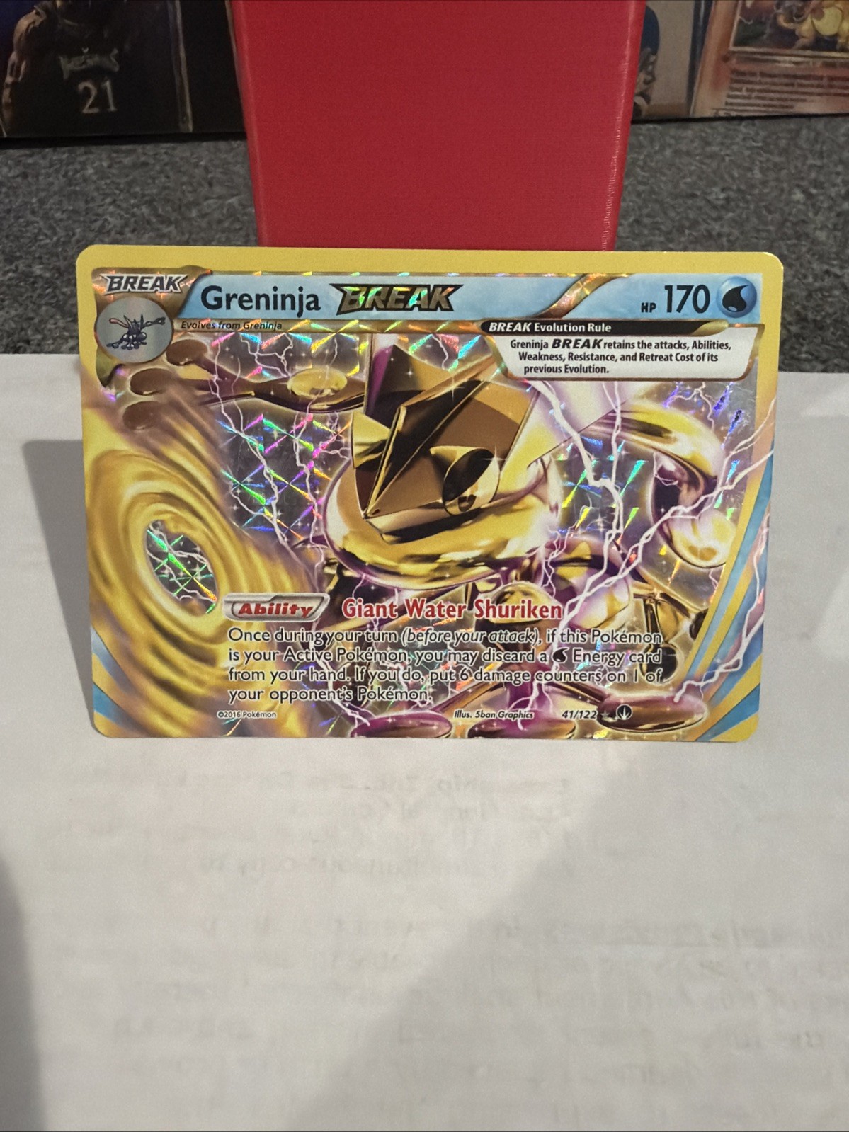 Greninja Break Pokemon XY BREAKpoint 41/122 Full Art Holo 