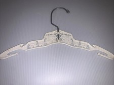 Vintage 1950  s Child's Plastic Hanger - W/ Circus Train Motif in White