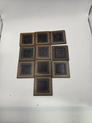 Lot of ( 10 ) HIGH YIELD INTEL PENTIUM AND CELERON  CPU For Gold Recovery