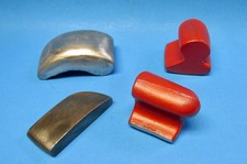 Vintage Auto Body Fender Dolly Set 4 Lb Comma All Different - Old Car Tools Vintage Auto Body Fender Dolly Set 4 Lb Comma All Different - Old Car Tools