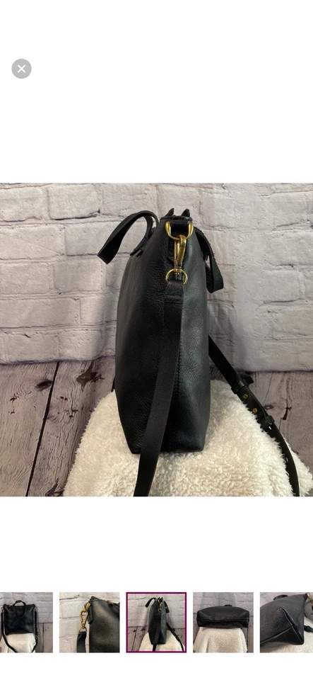 Женская черная сумка через плечо MADEWELL...Размер средний - Изображение 3 из 4