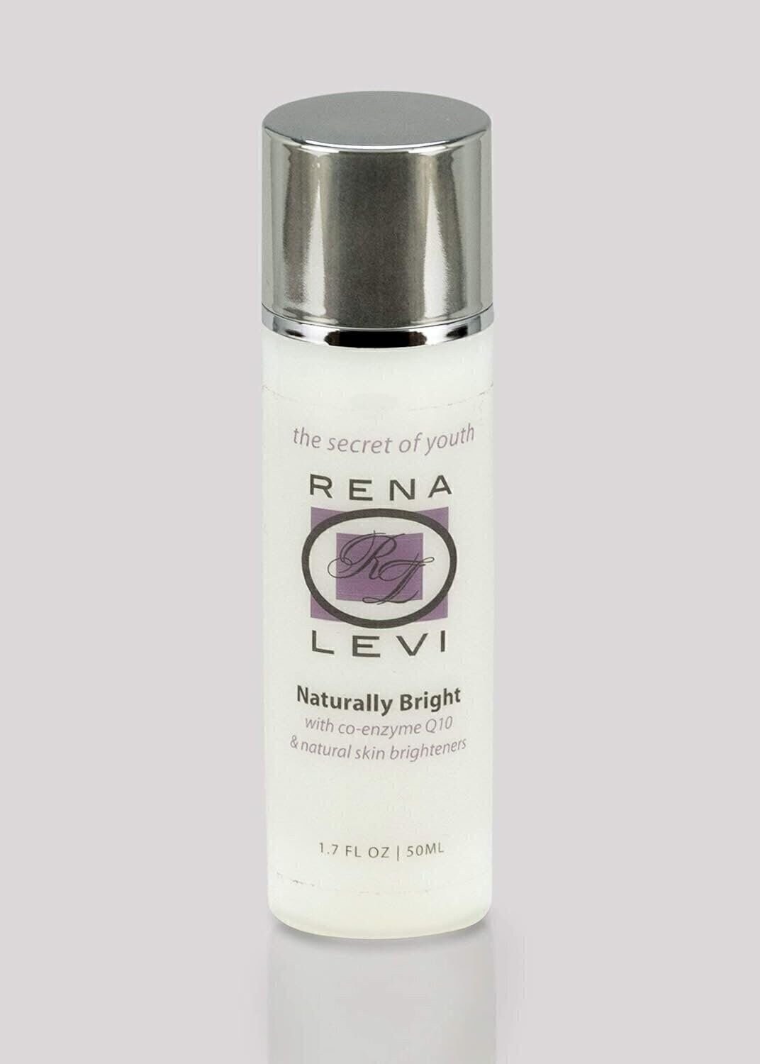 Rena Levi Naturally Bright Peptide Serum with CoQ10 - Skin Brightener, 1.7 oz.